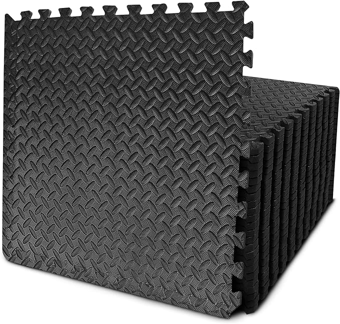 Holalifes EVA Foam Floor Tiles Protective Flooring Mats for Gym Equipment