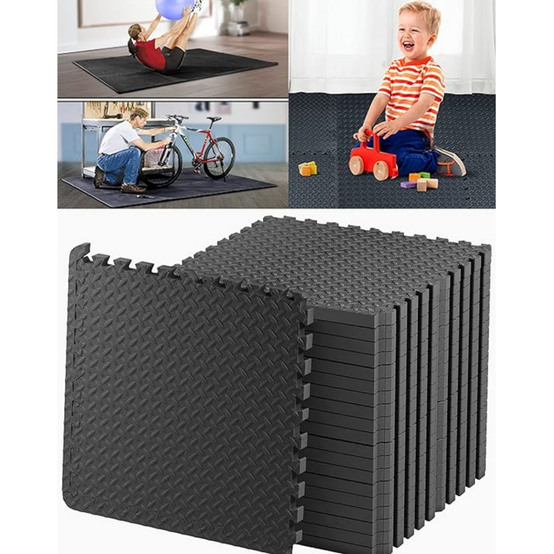 Holalifes EVA Foam Floor Tiles Protective Flooring Mats for Gym Equipment