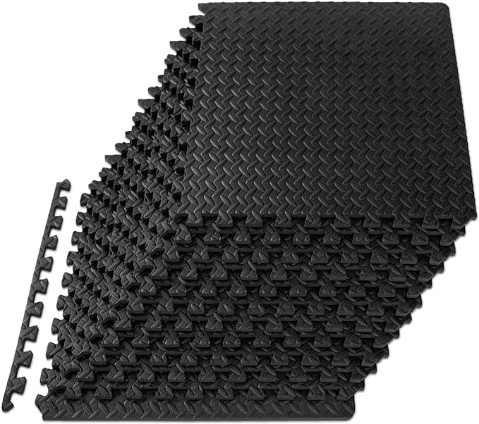 Holalifes EVA Foam Floor Tiles Protective Flooring Mats for Gym Equipment