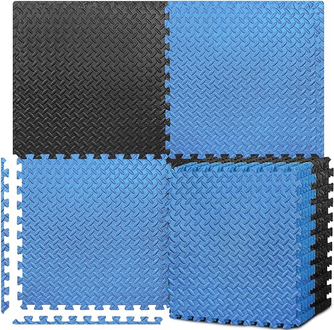 Holalifes EVA Foam Floor Tiles Protective Flooring Mats for Gym Equipment