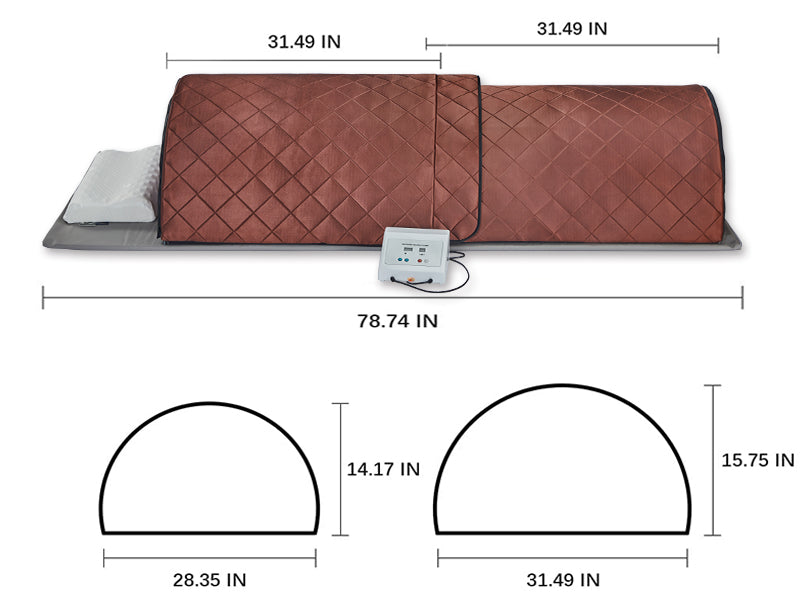 Holalifes Personal Infrared Sauna Dome for Home Spa PR005
