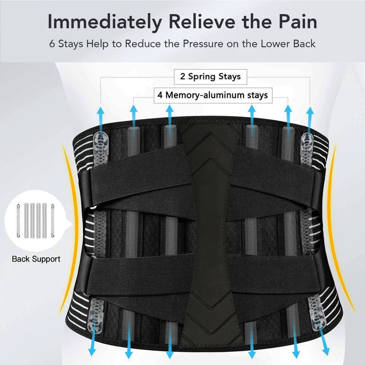 Holalifes Breathable Back Support Belt for Back Pain Relief