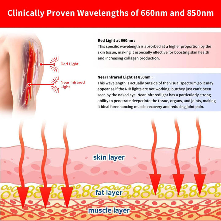 Holalifes Near Infrared Light and Red Light Therapy Belt