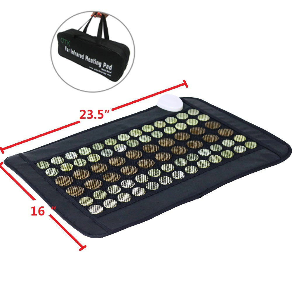 Holalifes Far Infrared Natural Jade and Tourmaline Heating Pad for Back