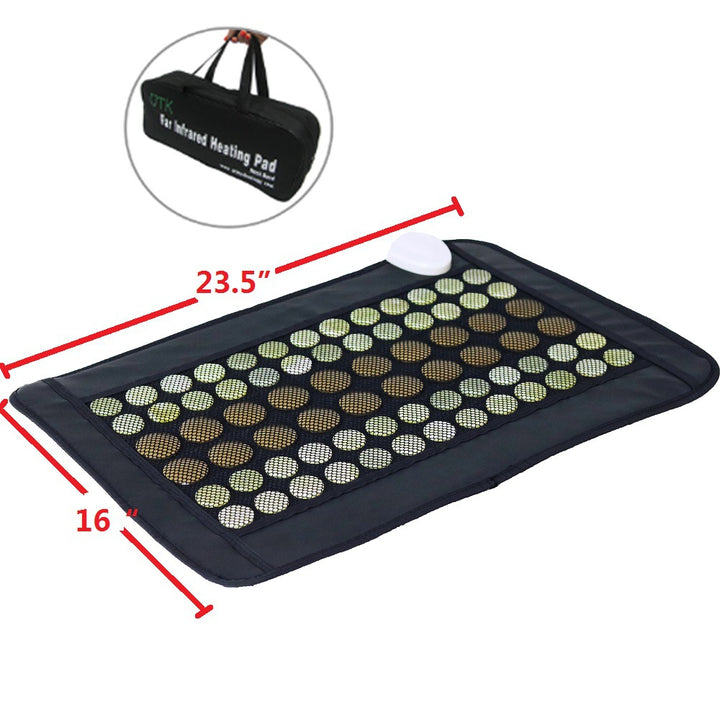 Holalifes Far Infrared Natural Jade and Tourmaline Heating Pad for Back