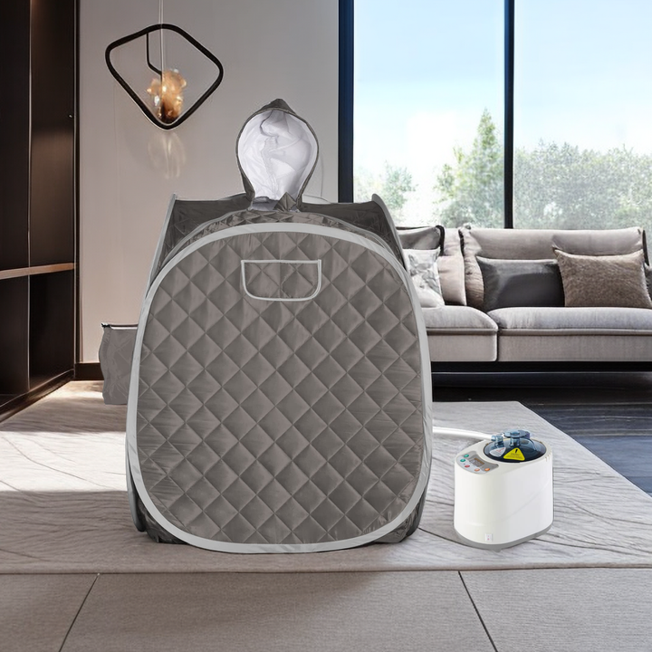 Holalifes Portable 1 Person or 2 Person Full Body Home Steam Sauna with 2L Steamer PS003