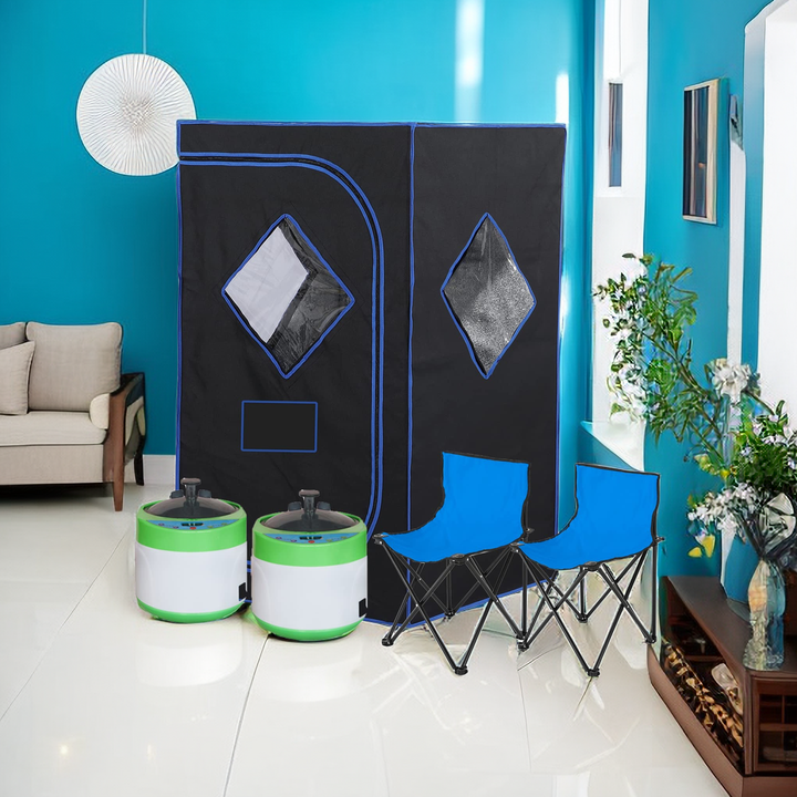 Holalifes Two Person Steam Sauna Set for Home Use PS005