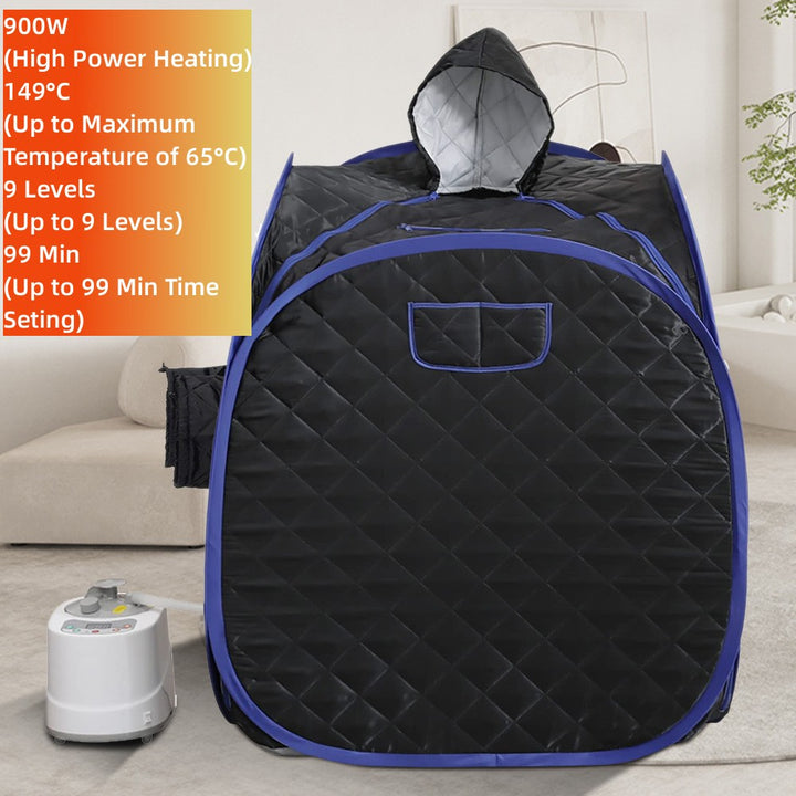 Holalifes Portable 1 Person or 2 Person Full Body Home Steam Sauna with 2L Steamer PS003