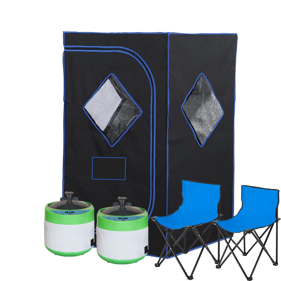 Holalifes Two Person Steam Sauna Set for Home Use PS005