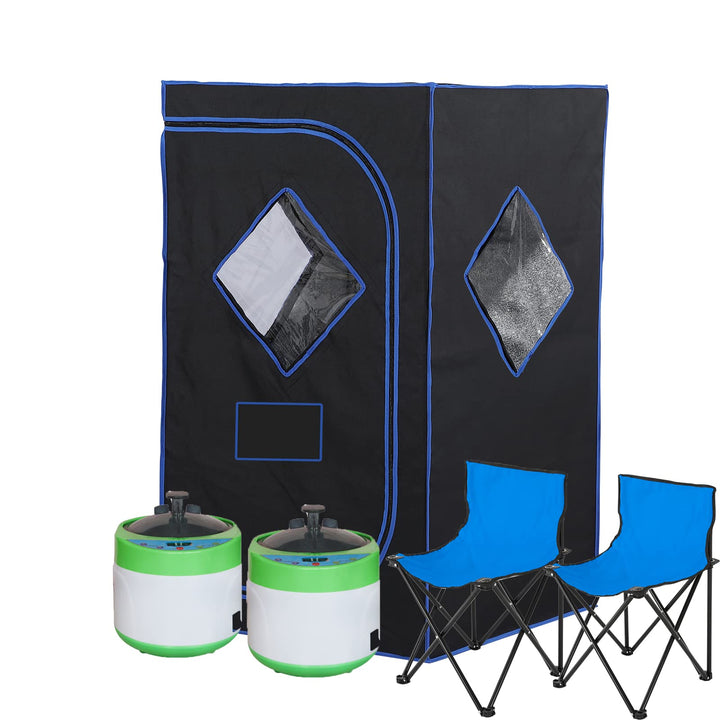 Holalifes Two Person Steam Sauna Set for Home Use PS005