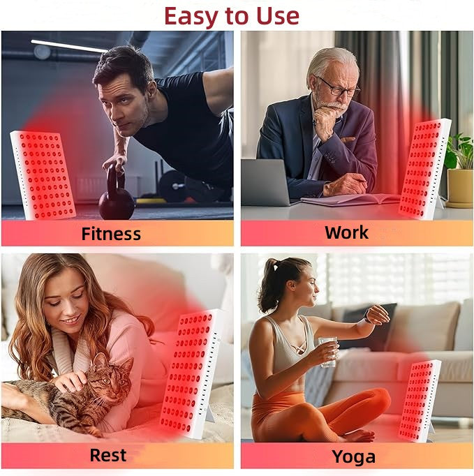 Red Light Therapy 660nm 850nm Red Near Infrared Adjustable Bracket Light with 60 LEDs