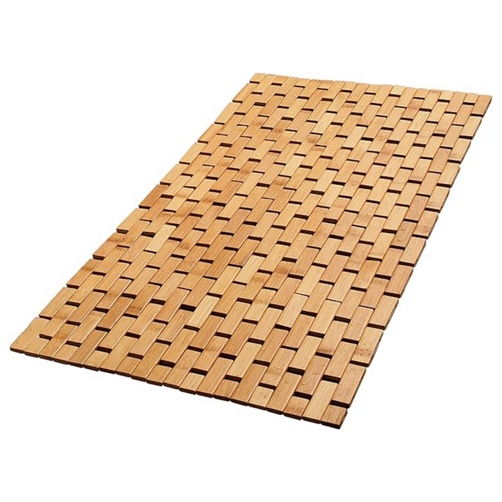Holalifes Bamboo Bath Mat or Rug Made of Natural Bamboo for Bathroom Shower and Sauna