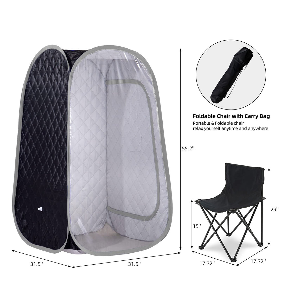 Personal Full Body Steam Home Foldable Saunas Spa with 4L Steamer PS002