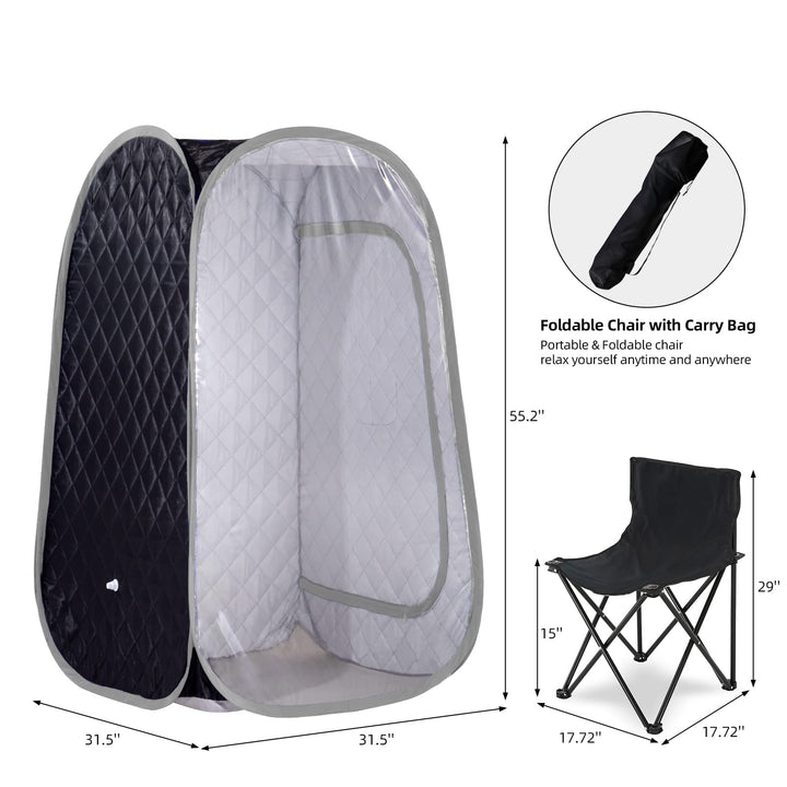 Personal Full Body Steam Home Foldable Saunas Spa with 4L Steamer PS002