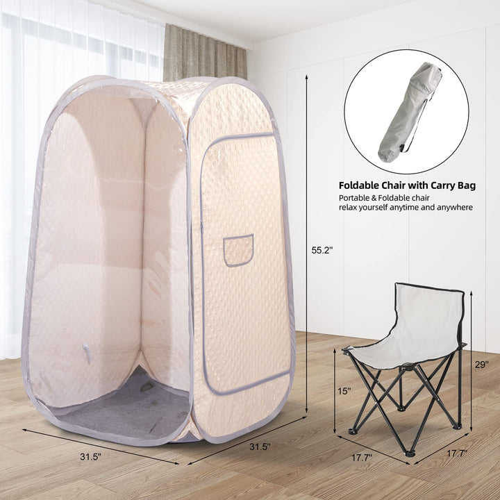 Personal Full Body Steam Home Foldable Saunas Spa with 4L Steamer PS002