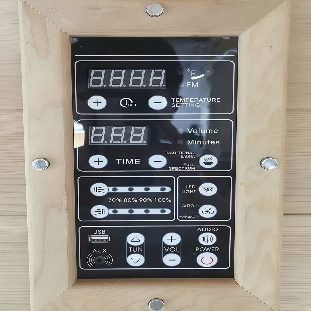 LCD Control Panels of HolaLifes Sauna