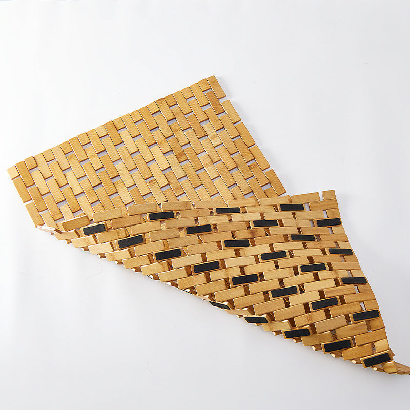Holalifes Bamboo Bath Mat or Rug Made of Natural Bamboo for Bathroom Shower and Sauna