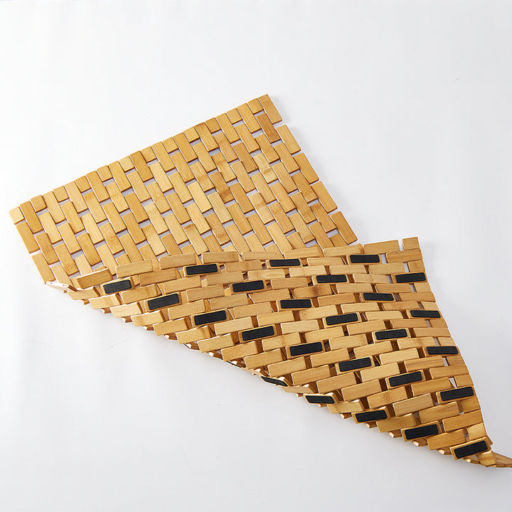 Holalifes Bamboo Bath Mat or Rug Made of Natural Bamboo for Bathroom Shower and Sauna