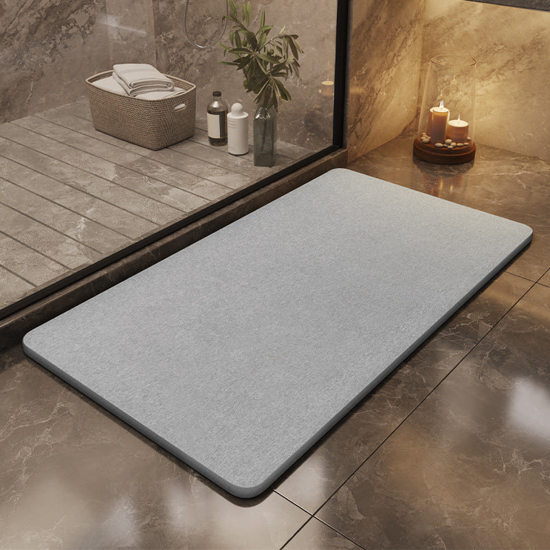 Water-Absorbent Diatomaceous Floor Mat in Sauna Room