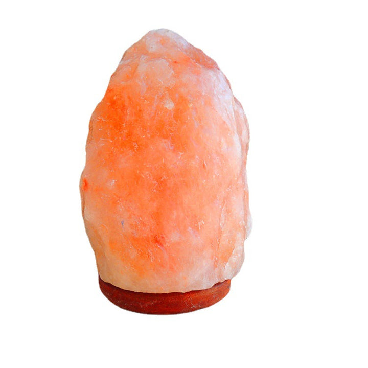 Himalayan Glow Salt Lamp with Dimmer Switch and Handcrafted Wooden Base