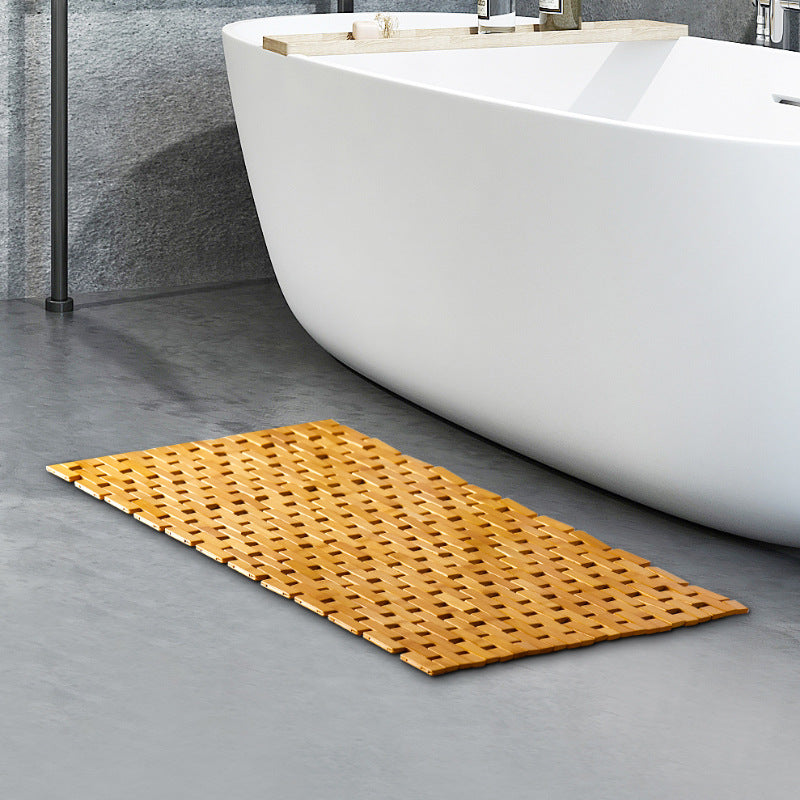 Holalifes Bamboo Bath Mat or Rug Made of Natural Bamboo for Bathroom Shower and Sauna