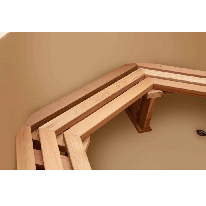 Holalifes Wood Fired Canadian Cedar Outdoor Hot Tub with Inner Heater