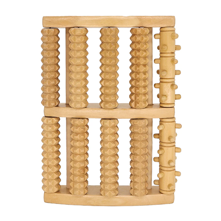 Wooden Foot Massage Roller Feet Massager for Plantar Fasciitis Pain Fatigue WA003