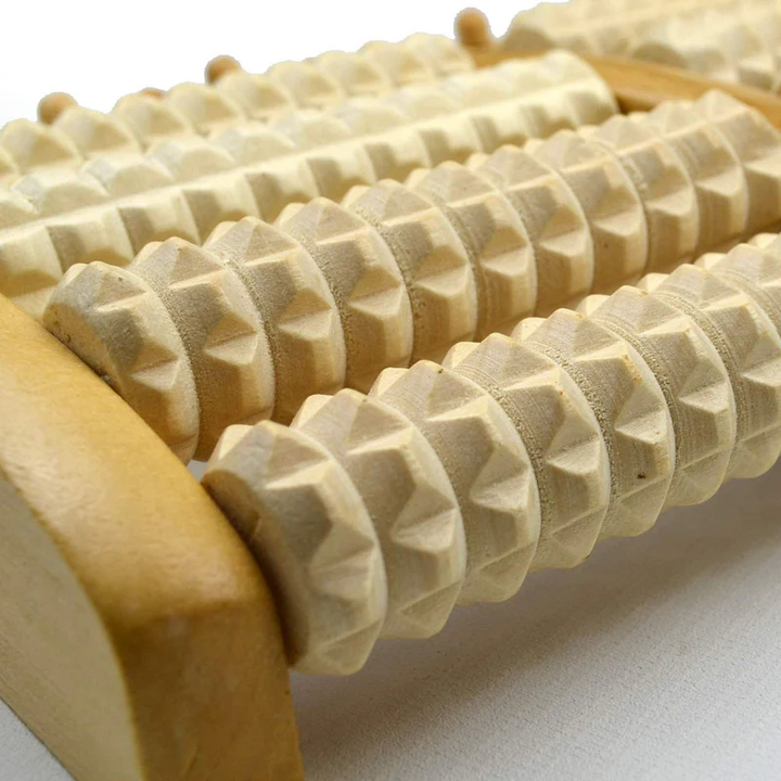 Wooden Foot Massage Roller Feet Massager for Plantar Fasciitis Pain Fatigue WA003
