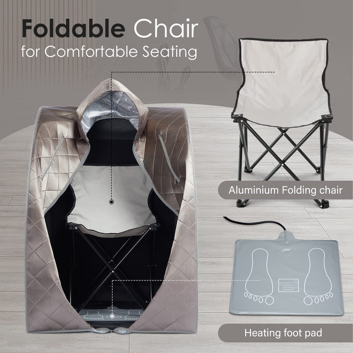 Holalifes Portable personal full body Far Infrared Sauna with Hat PR002