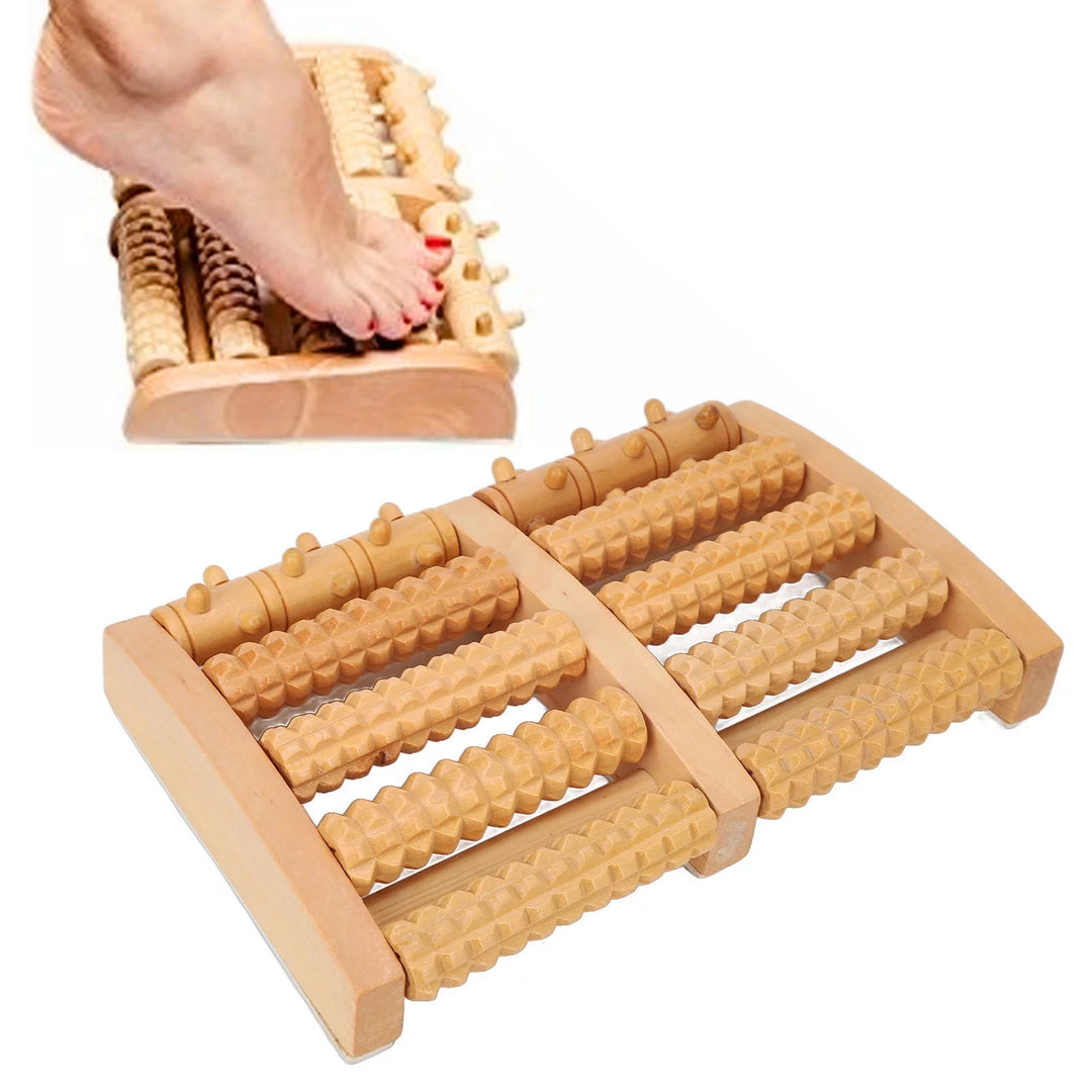 Wooden Foot Massage Roller Feet Massager for Plantar Fasciitis Pain Fatigue WA003
