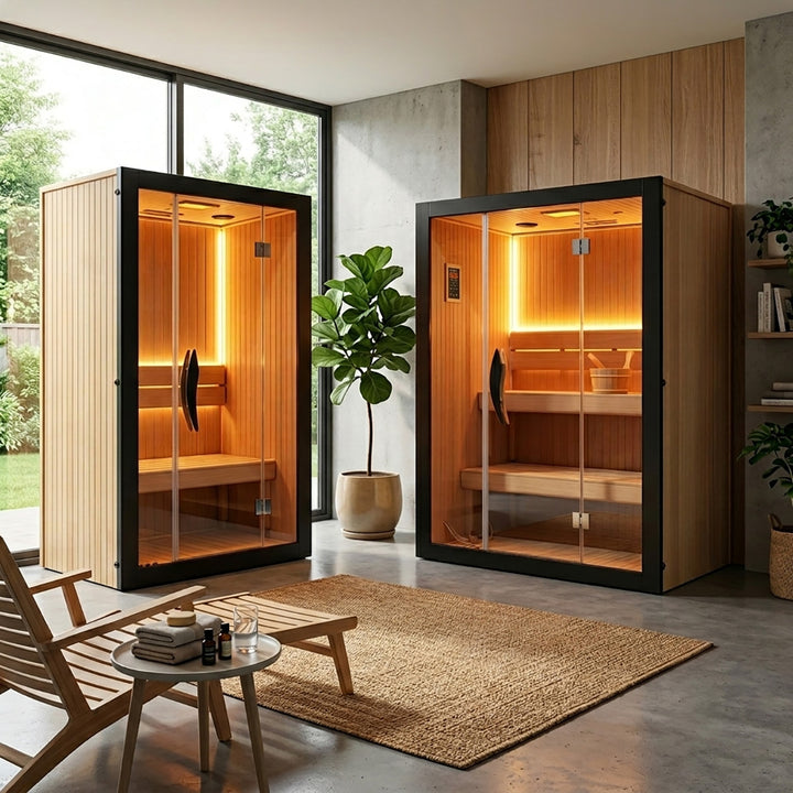 Tero 1-4 Person Steam Sauna for Home Use | Traditional Sauna with WiFi , Harvia, Lighting | HolaLifes