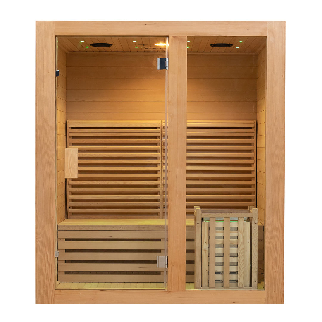 HolaLifes Indoor Traditional Steam Sauna - 2 Person