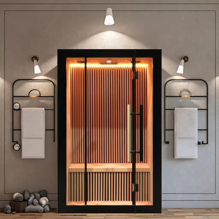 Nero 2 Person Indoor Low EMF Infared Sauna with Smart Control and Bluetooth Audio System | HolaLifes