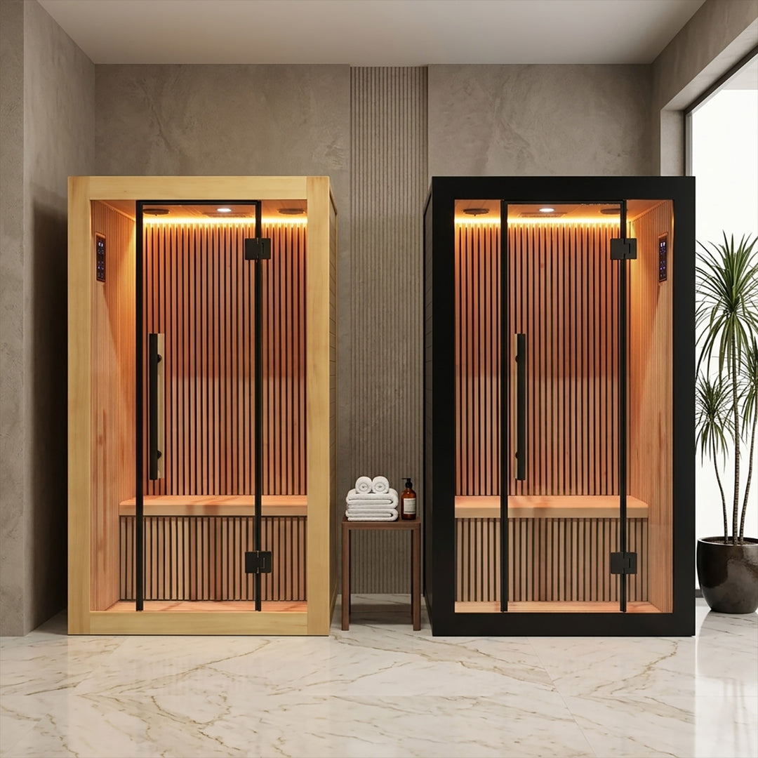 Nero 2 Person Indoor Low EMF Infared Sauna with Smart Control and Bluetooth Audio System | HolaLifes