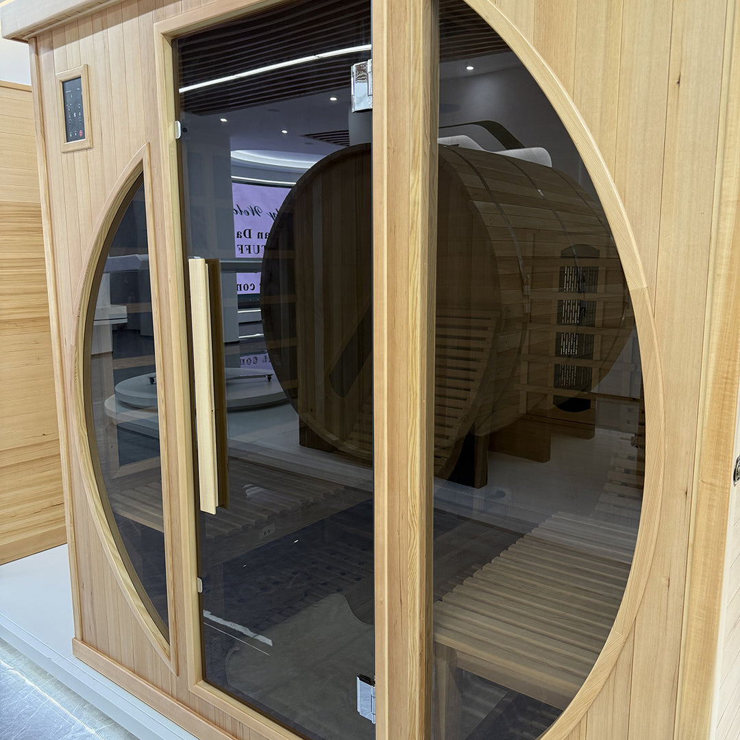 Mono 2 Person Home Infrared Sauna | Full Spectrum Infrared Sauna with Ergonomic Reclining Chairs | HolaLifes