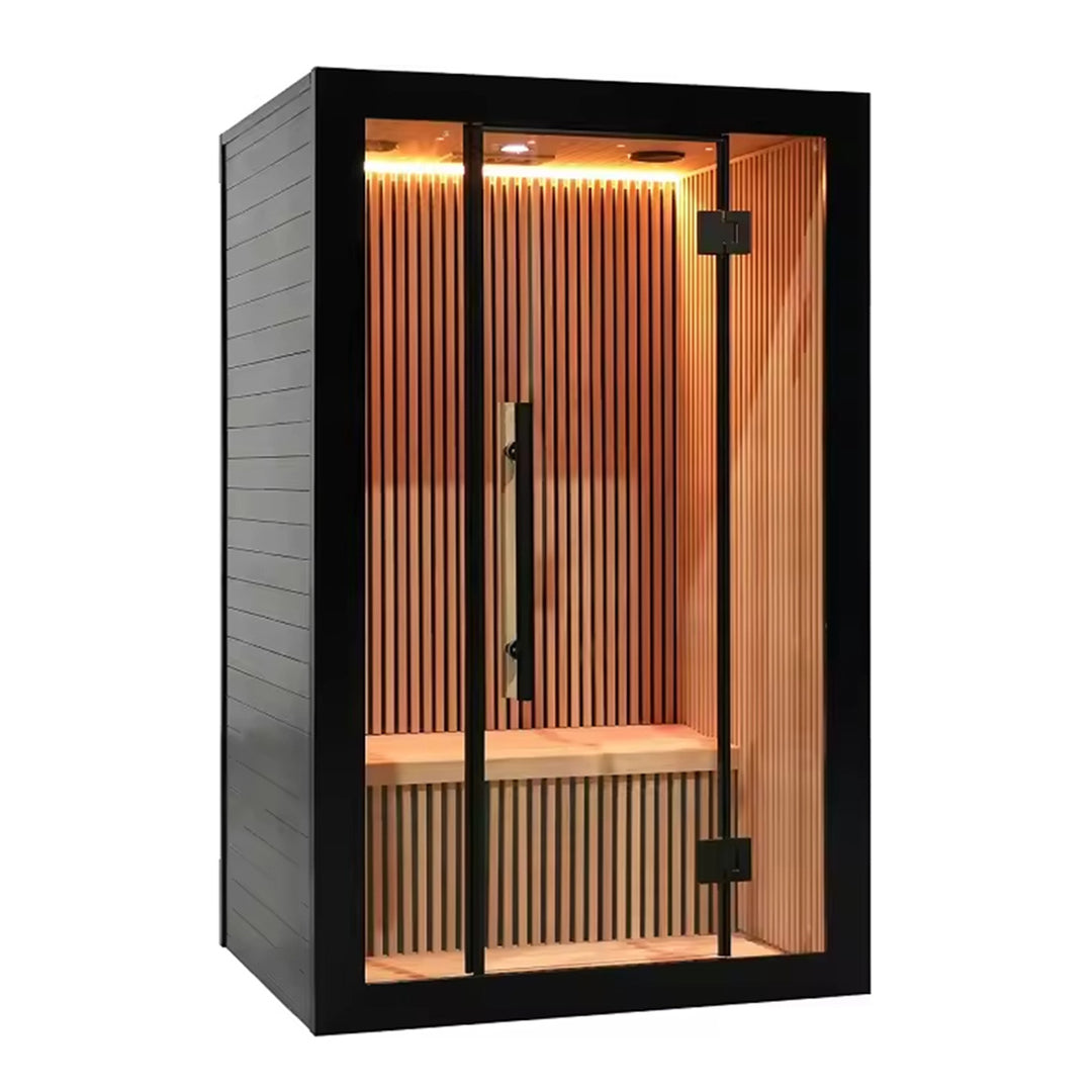 Nero 2 Person Indoor Low EMF Infared Sauna with Smart Control and Bluetooth Audio System | HolaLifes