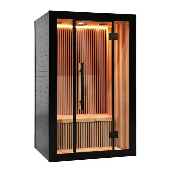 Nero 2 Person Indoor Low EMF Infared Sauna with Smart Control and Bluetooth Audio System | HolaLifes