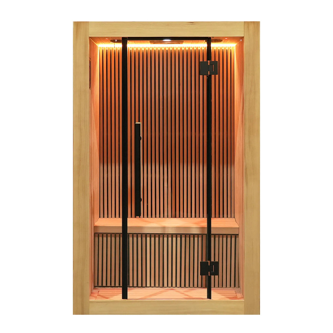 Nero 2 Person Indoor Low EMF Infared Sauna with Smart Control and Bluetooth Audio System | HolaLifes