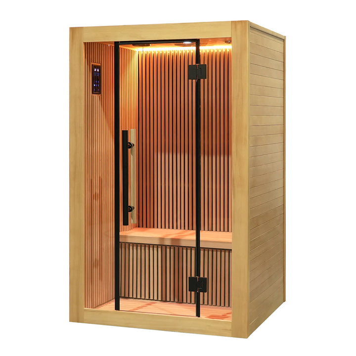 Nero 2 Person Indoor Low EMF Infared Sauna with Smart Control and Bluetooth Audio System | HolaLifes