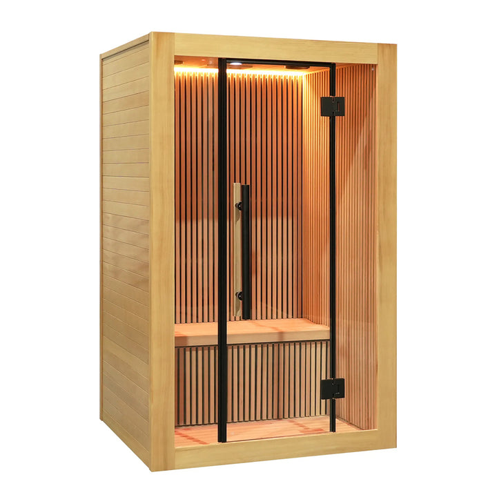 Nero 2 Person Indoor Low EMF Infared Sauna with Smart Control and Bluetooth Audio System | HolaLifes