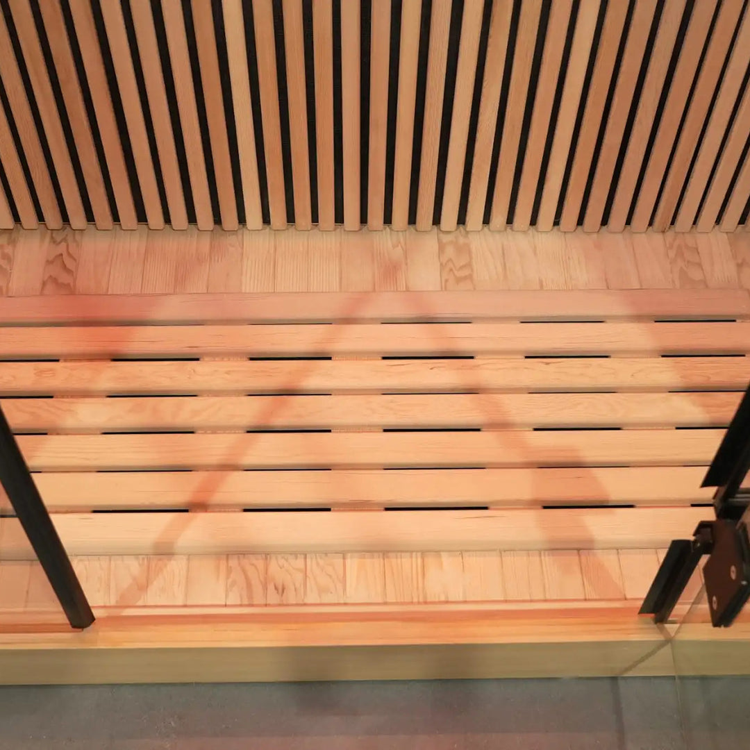 Floor of Nero 2 Person Indoor Low EMF Infared Sauna