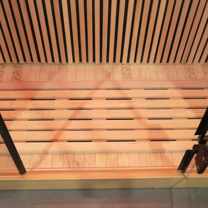 Floor of Nero 2 Person Indoor Low EMF Infared Sauna