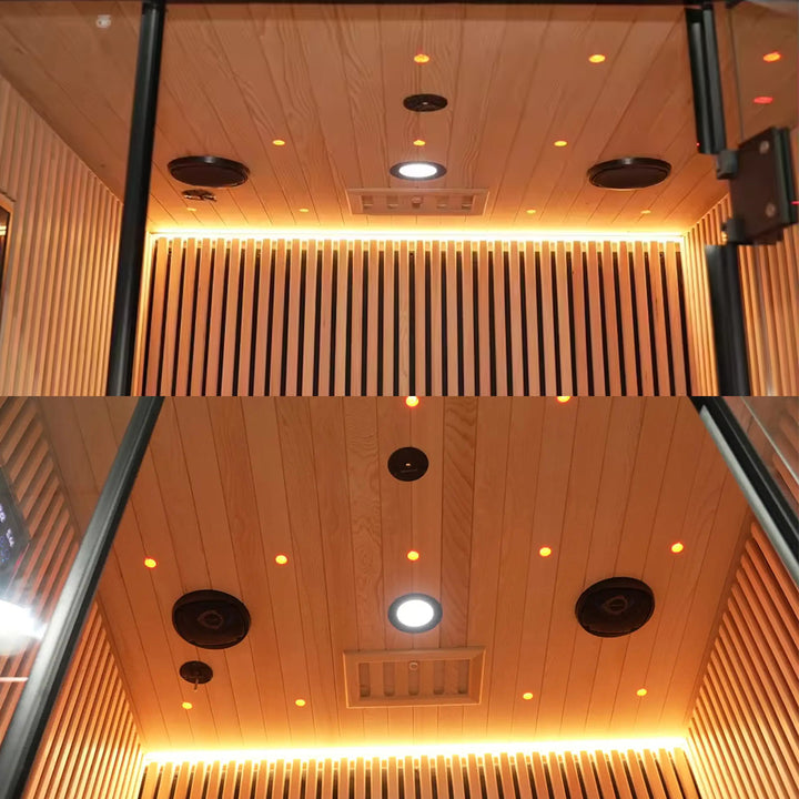 Ceiling of Nero 2 Person Indoor Low EMF Infared Sauna