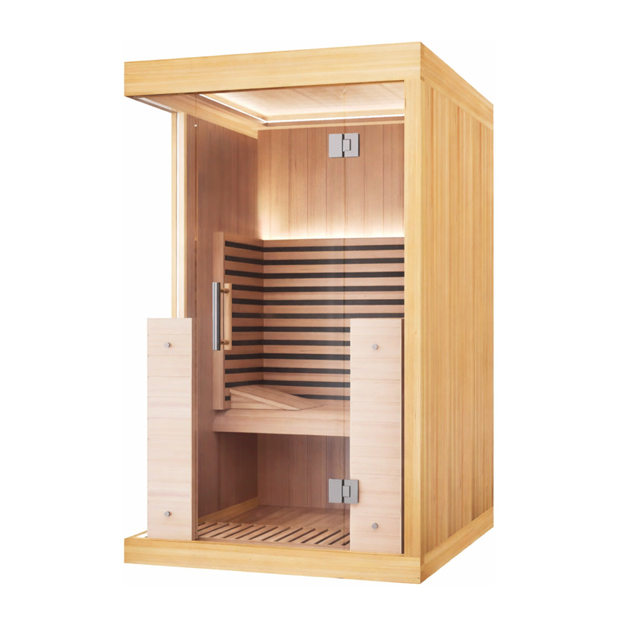 Nivo Indoor Far Infrared Sauna 1-2 Person | Full-Spectrum Infrared Sauna with 7-Color Chromotherapy Lighting System | HolaLifes