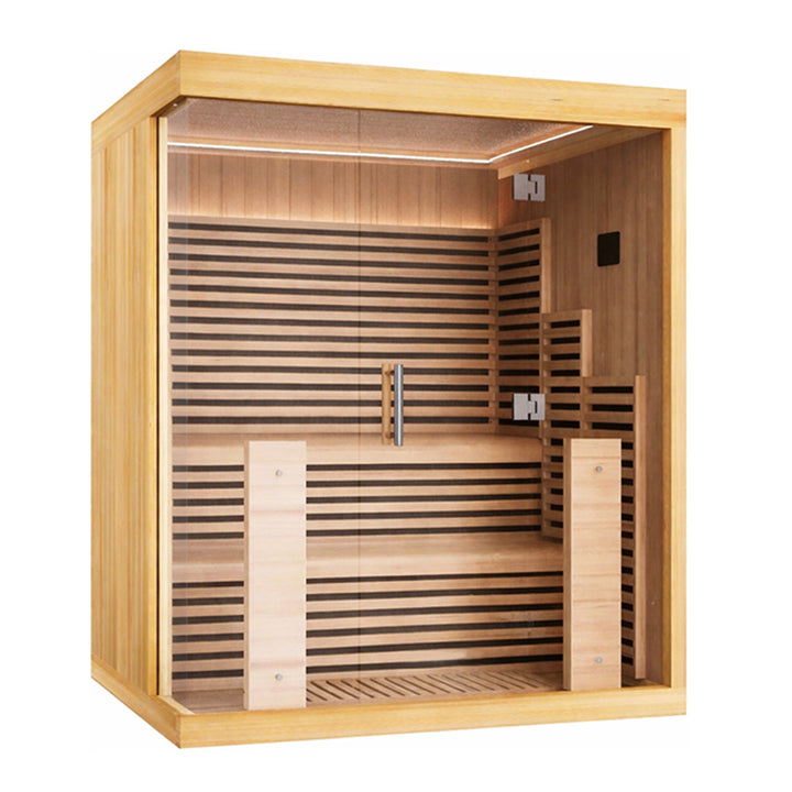 Nivo Indoor Far Infrared Sauna 2-4 Person | Full-Spectrum Infrared Sauna with 7-Color Chromotherapy Lighting System | HolaLifes