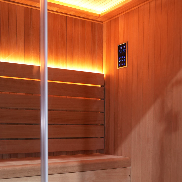 HolaLifes® Nivo | Indoor Traditional Steam Sauna with Smart WiFi Control 2-4 Person
