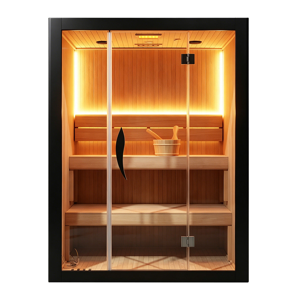 Tero 3-4 Person Steam Sauna for Home Use | Traditional Sauna with WiFi , Harvia, Lighting | HolaLifes