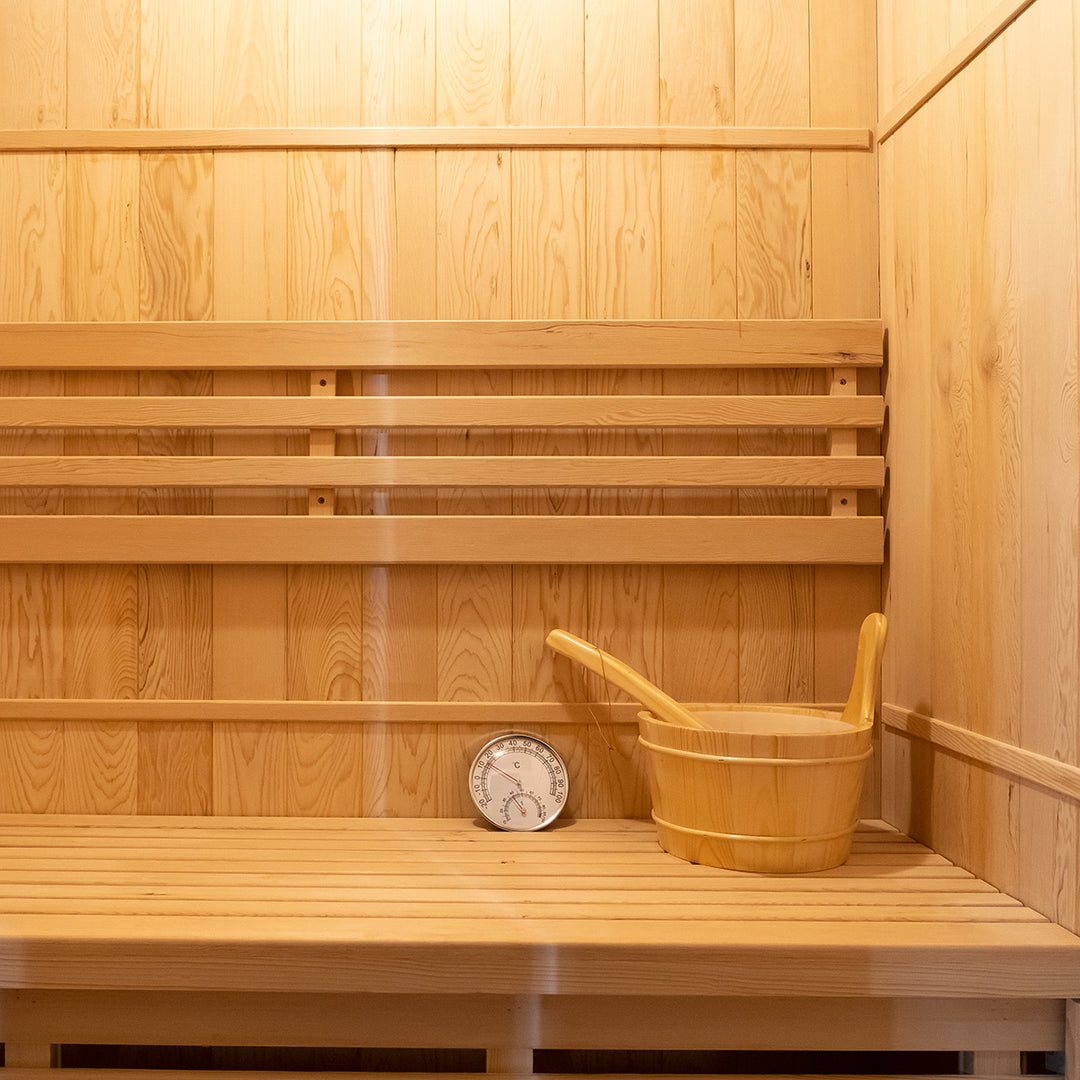 Wooden Backrest of HolaLifes Sauna